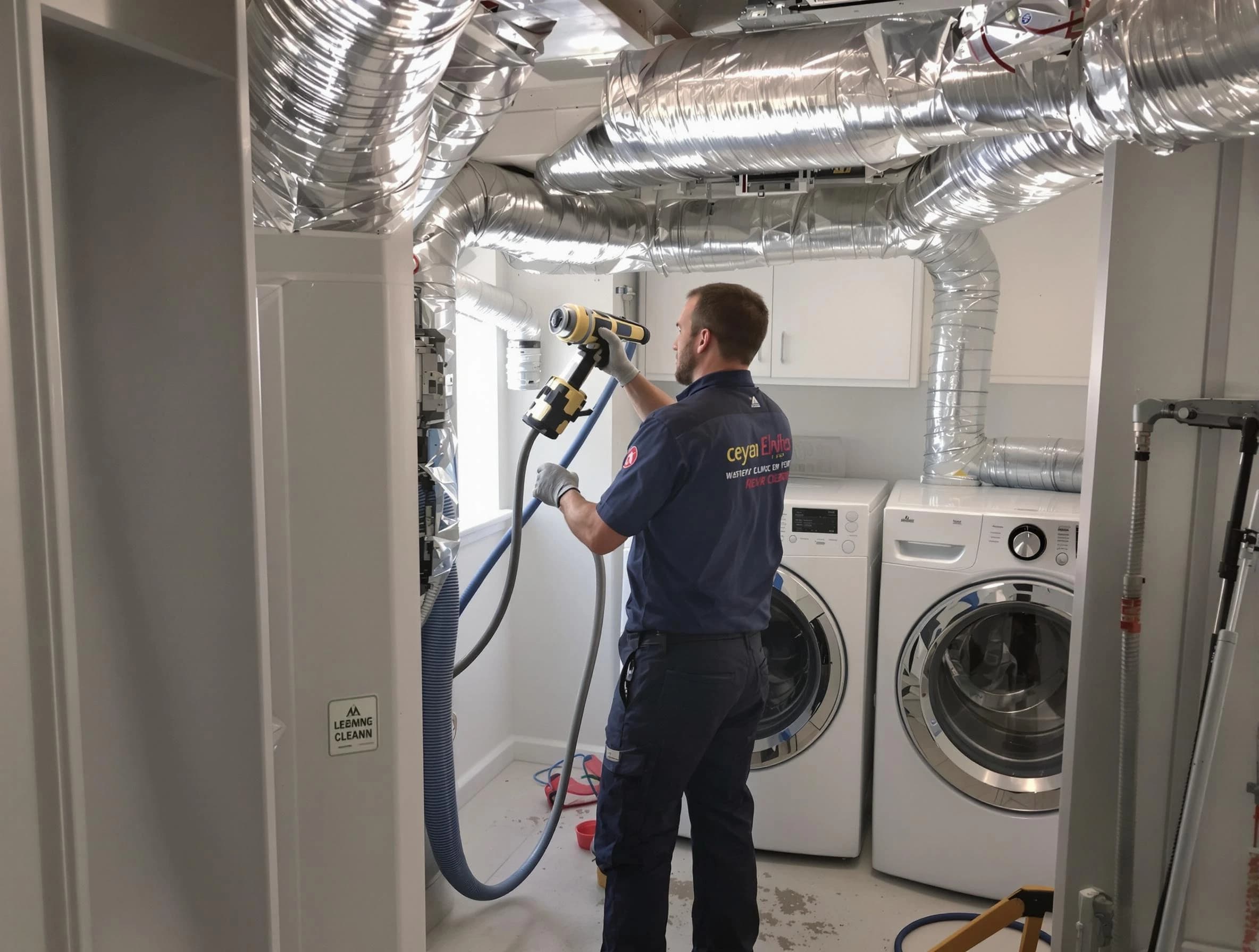 Oneonta Dryer Vent Cleaning specialist using advanced equipment for thorough duct cleaning in Oneonta