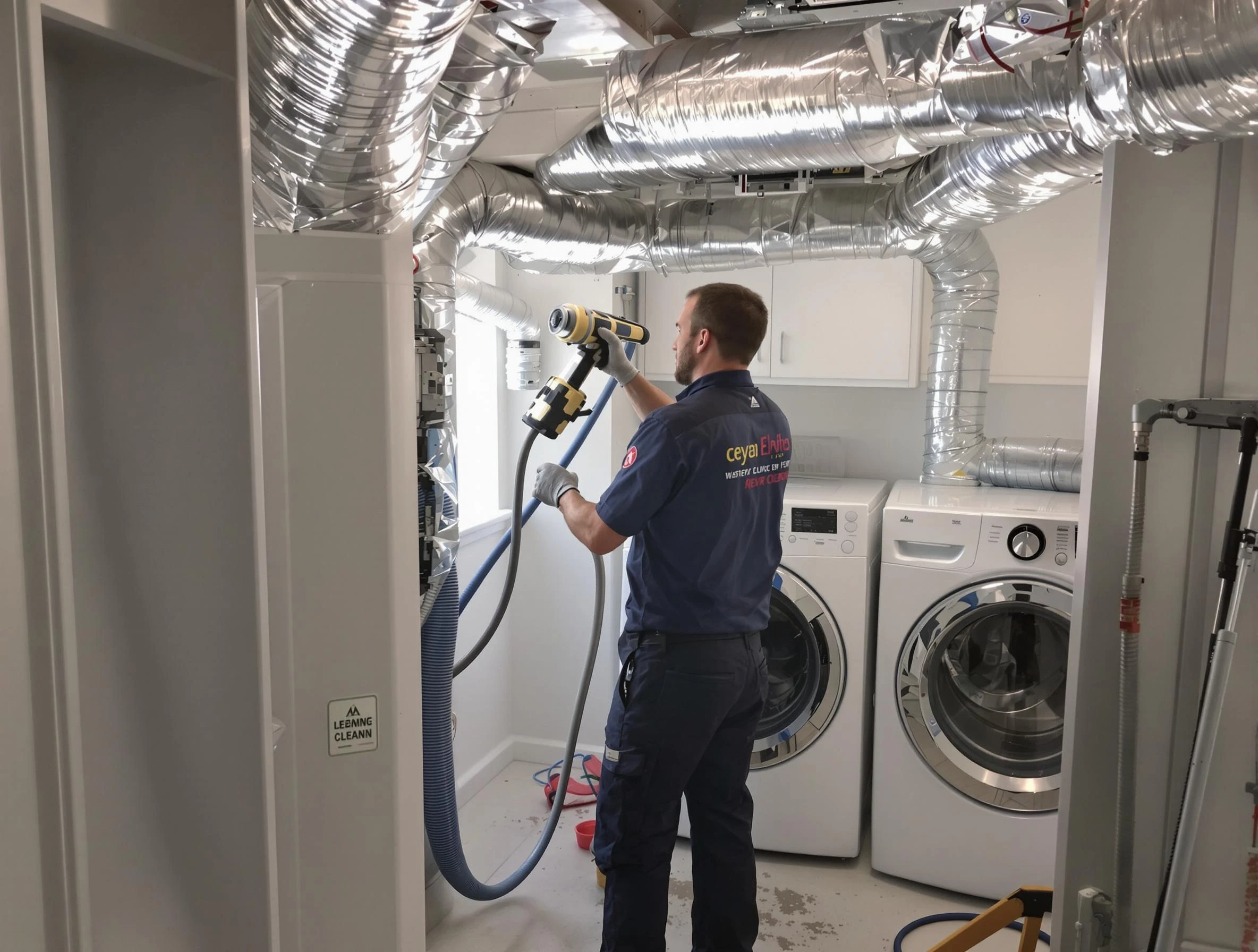 Oneonta Dryer Vent Cleaning specialist using advanced equipment for thorough duct cleaning in Oneonta